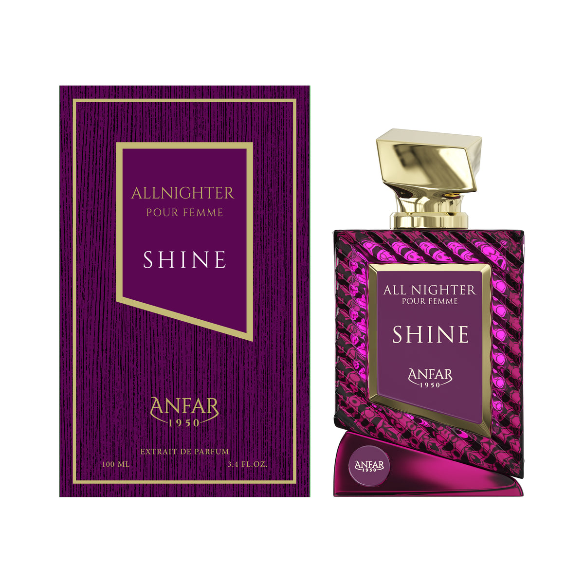 Anfar 1950 All Nighter Shine Pour Femme Eau de Parfum 100ml with box