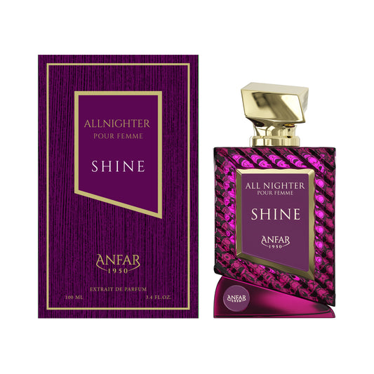 Anfar 1950 All Nighter Shine Pour Femme Eau de Parfum 100ml with box
