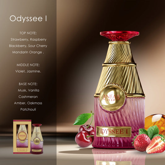 Anfar 1950 Dynasty I (Odyssee I) fragrance notes: top, heart and base notes
