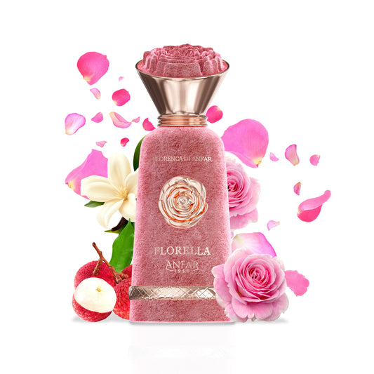 Anfar 1950 Florella Pour Femme bottle with fragrance notes