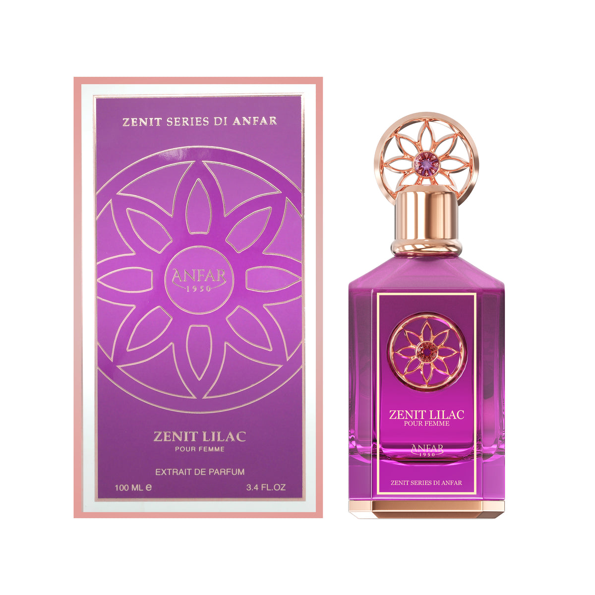Anfar 1950 Zenit Lilac Pour Femme Eau de Parfum 100ml with box