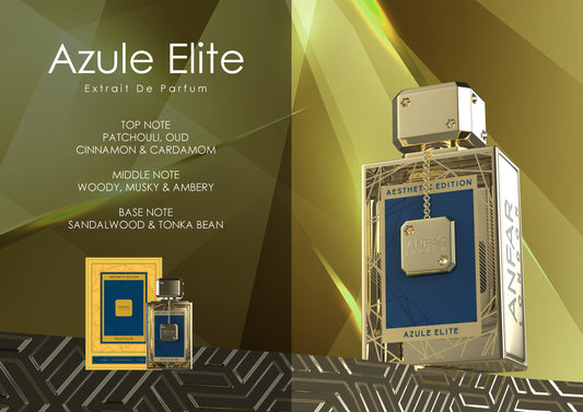 Anfar London Azule Elite Extrait de Parfum fragrance notes: top, heart and base notes