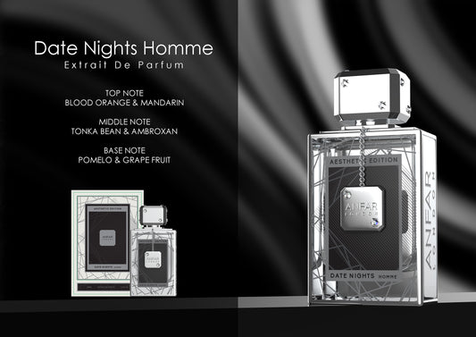 Anfar London Date Nights Homme Extrait de Parfum fragrance notes: top, heart and base notes