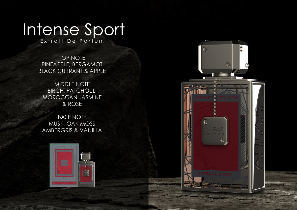 Anfar London Intense Sport Extrait de Parfum fragrance notes: top, heart and base notes