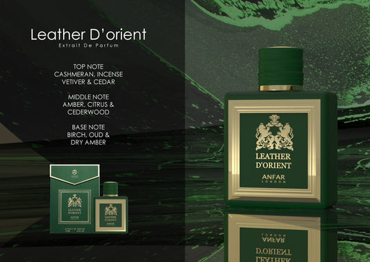 Anfar London Leather d'Orient Extrait de Parfum fragrance notes: top, heart and base notes