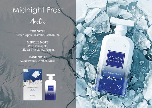 Anfar London Midnight Frost Arctic Extrait de Parfum fragrance notes: top, heart and base notes