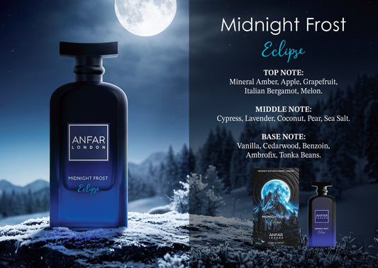 Anfar London Midnight Frost Eclipse Extrait de Parfum fragrance notes: top, heart and base notes