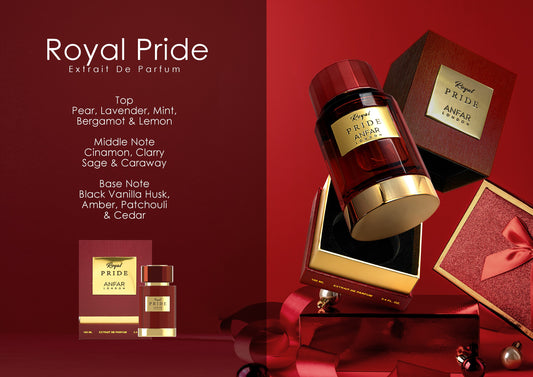 Anfar London Royal Pride Extrait de Parfum fragrance notes: top, heart and base notes