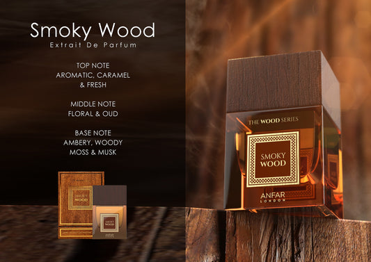 Anfar London Smoky Wood Extrait de Parfum fragrance notes: top, heart and base notes