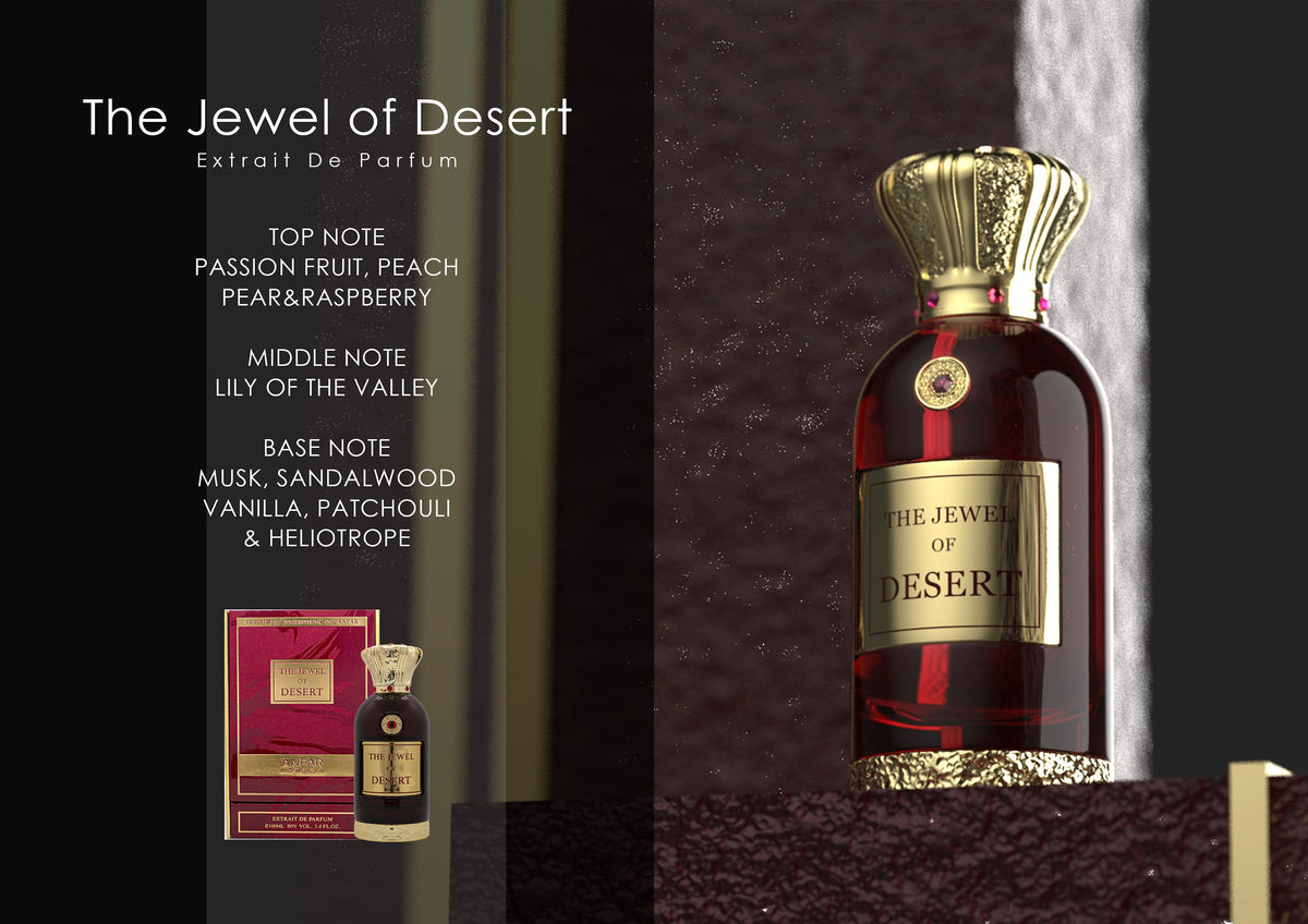 Anfar London The Jewel of Desert Extrait de Parfum fragrance notes: top, heart and base notes