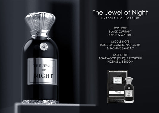 Anfar London The Jewel of Night Extrait de Parfum fragrance notes: top, heart and base notes