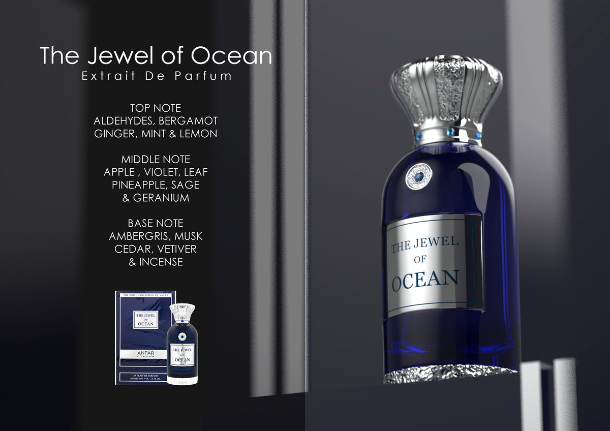 Anfar London The Jewel of Ocean Extrait de Parfum fragrance notes: top, heart and base notes