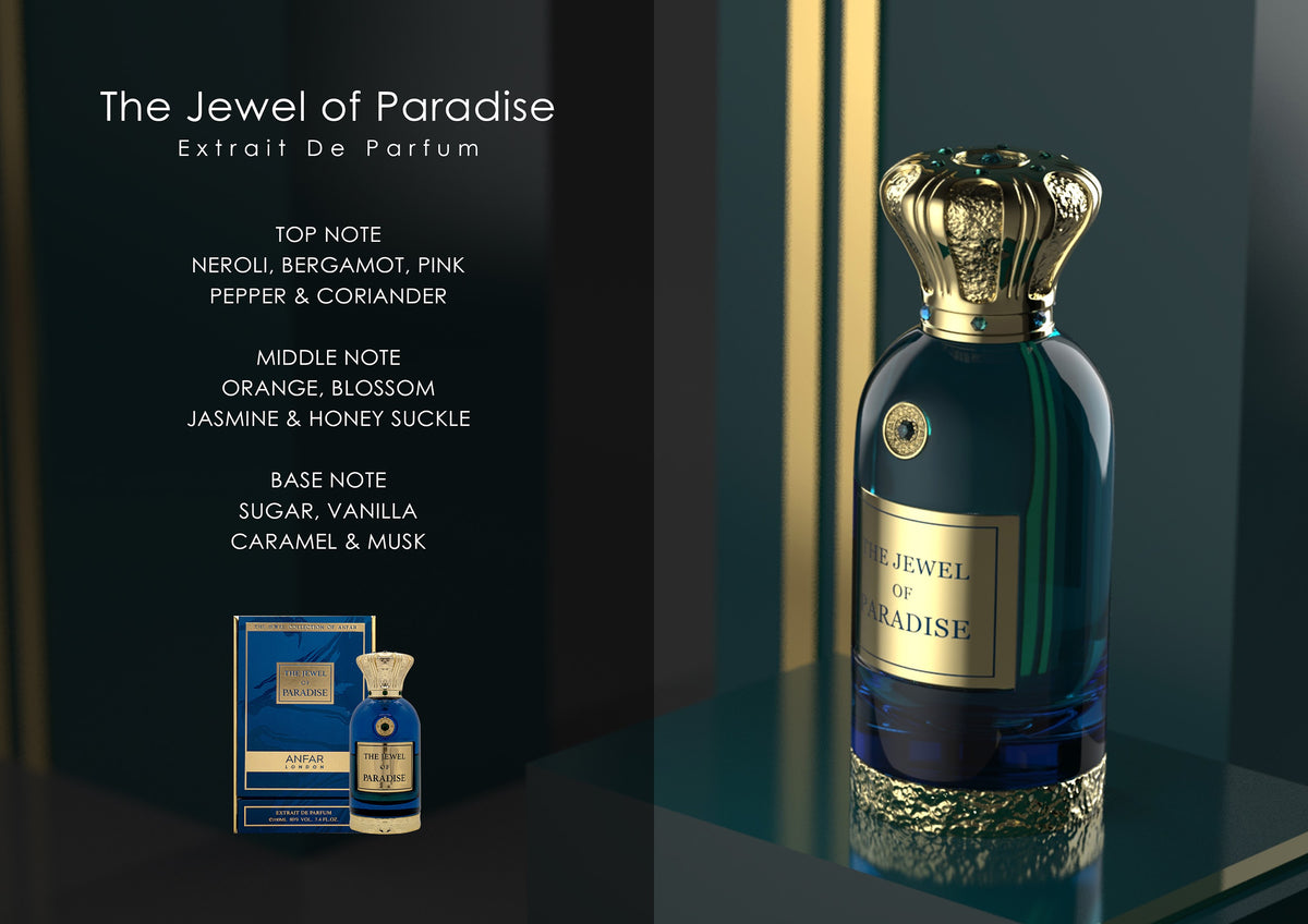 Anfar London The Jewel of Paradise Extrait de Parfum fragrance notes: top, heart and base notes