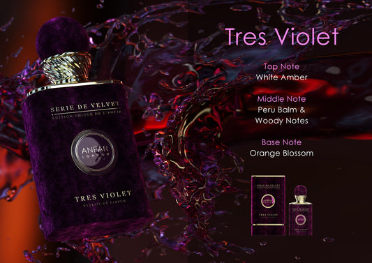 Anfar London Tres Violet Extrait de Parfum fragrance notes: top, heart and base notes